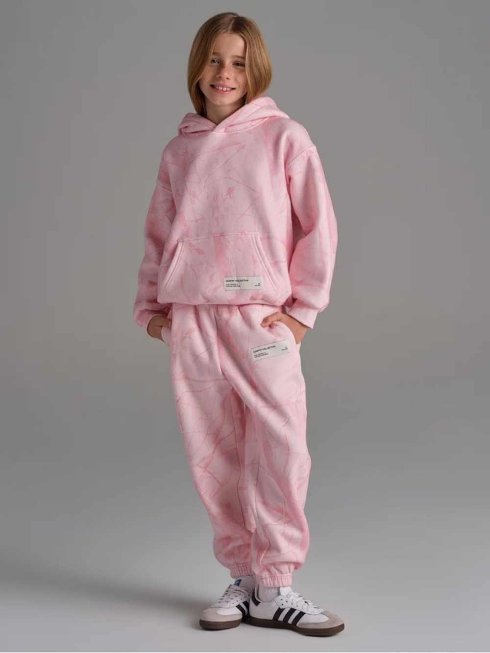 Comfrt The Camo Kids Sweapants - Petal Pink Oak
